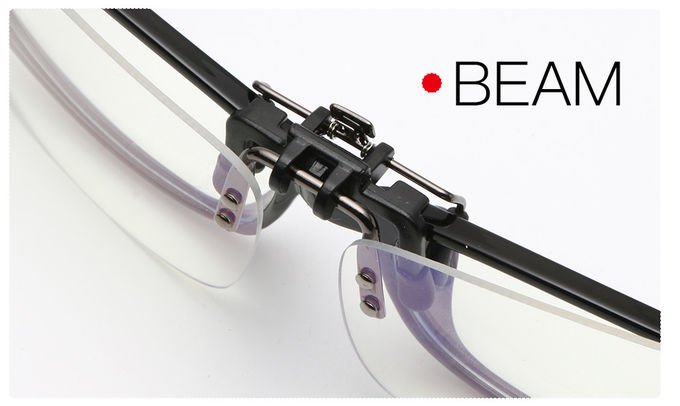 BSCI 128MM Anti Blue Light Blocking Glasses Men Women Flip Up Clip On Sunglasses Optical Frames 4
