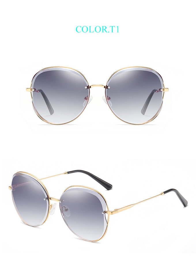 Luxury 146MM Cat Eye Square Sunglasses Authentic Italy BSCI Ladies Designer Sunglasses 4