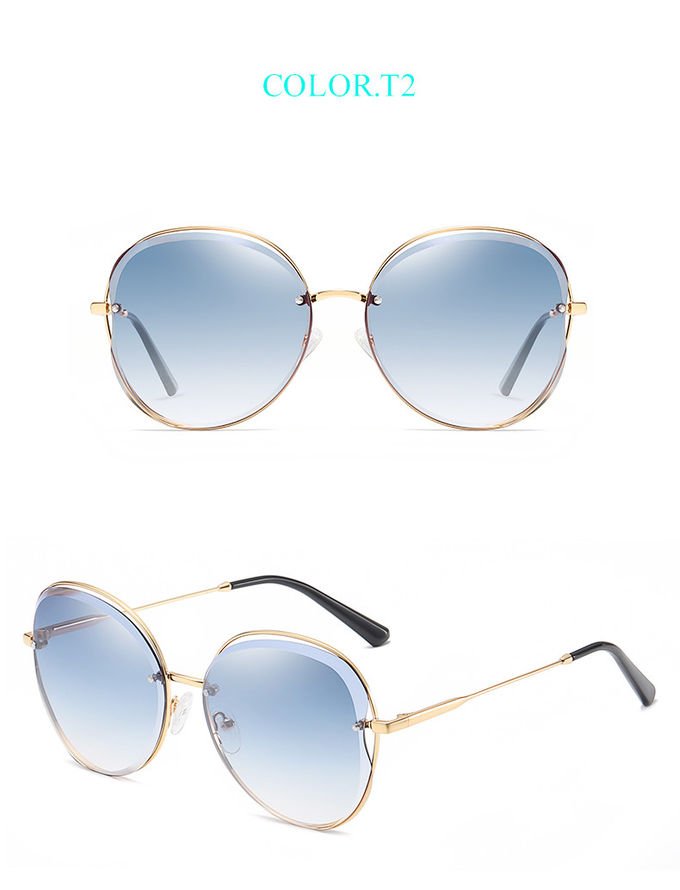 Luxury 146MM Cat Eye Square Sunglasses Authentic Italy BSCI Ladies Designer Sunglasses 5