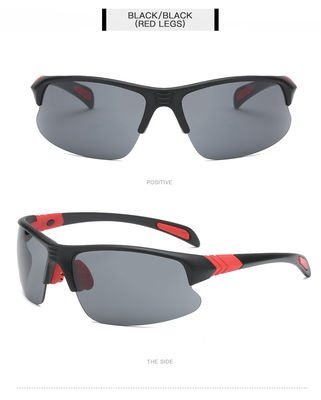 Cycling Running Sports Polarized Sunglasses Rectangle Half Rim Women Men