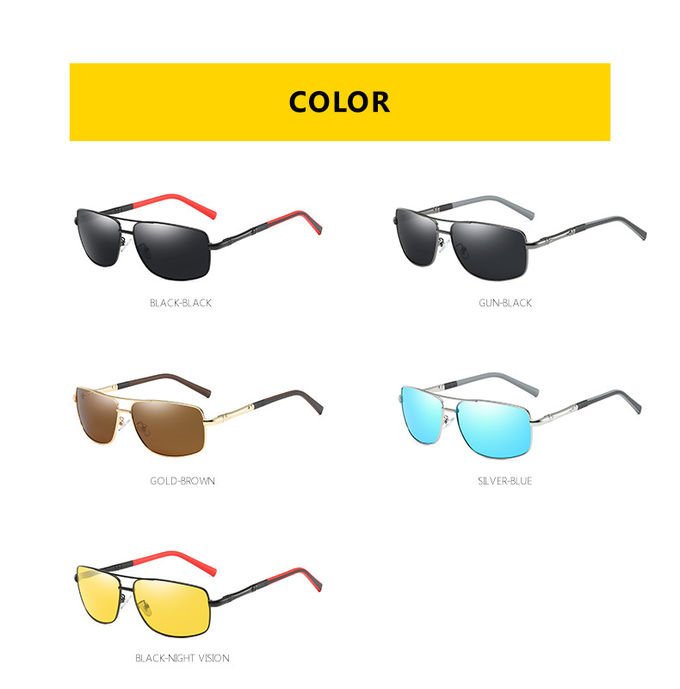 Driving Metal Frame Polarized Sunglasses 152MM UV400 Protection 4