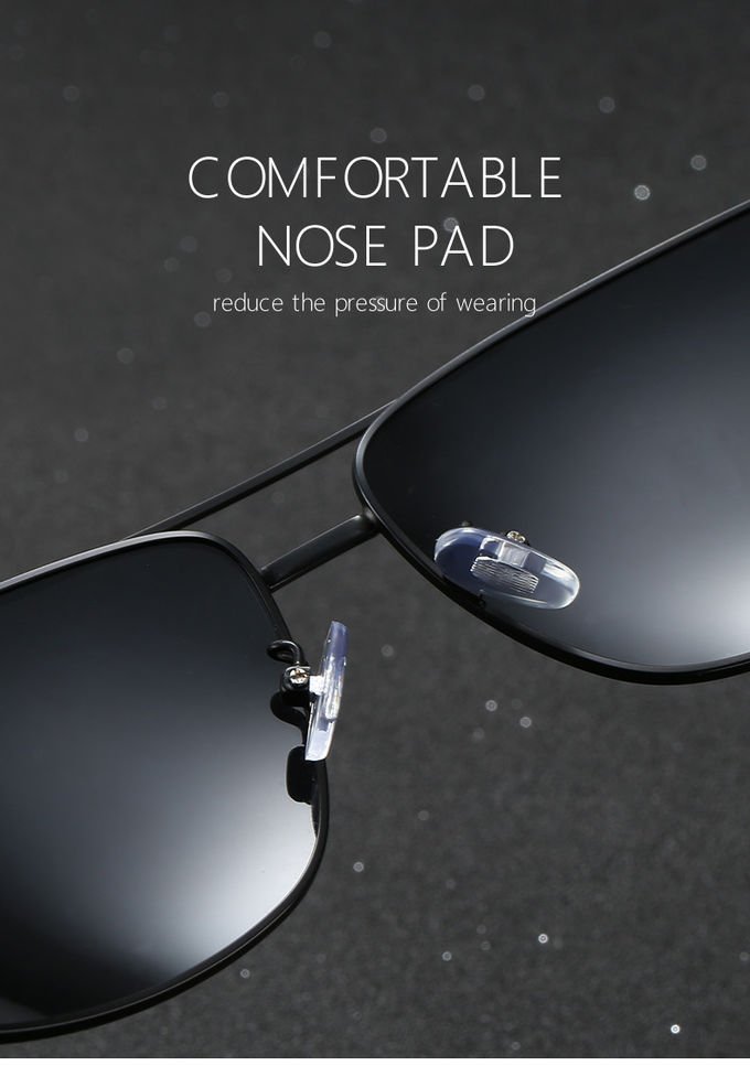 Driving Metal Frame Polarized Sunglasses 152MM UV400 Protection 2