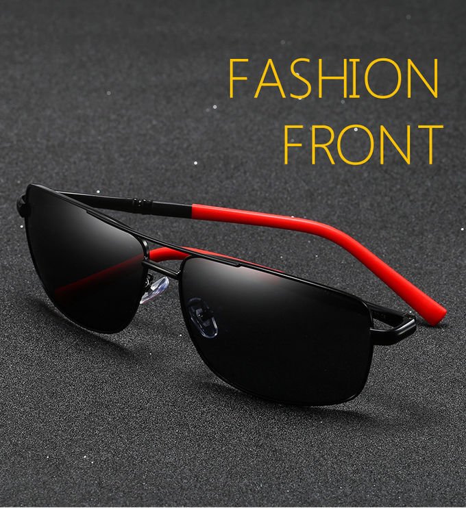 Driving Metal Frame Polarized Sunglasses 152MM UV400 Protection 1