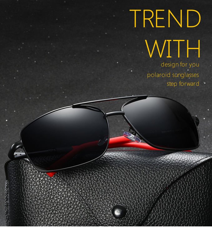 Driving Metal Frame Polarized Sunglasses 152MM UV400 Protection 0