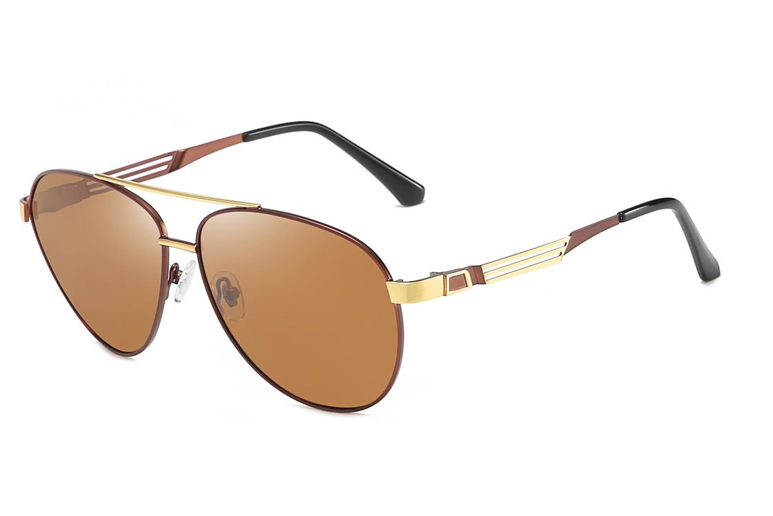 China 146MM Unisex Polarized Sunglasses Mirror Lens UV400 Metal Pilot company