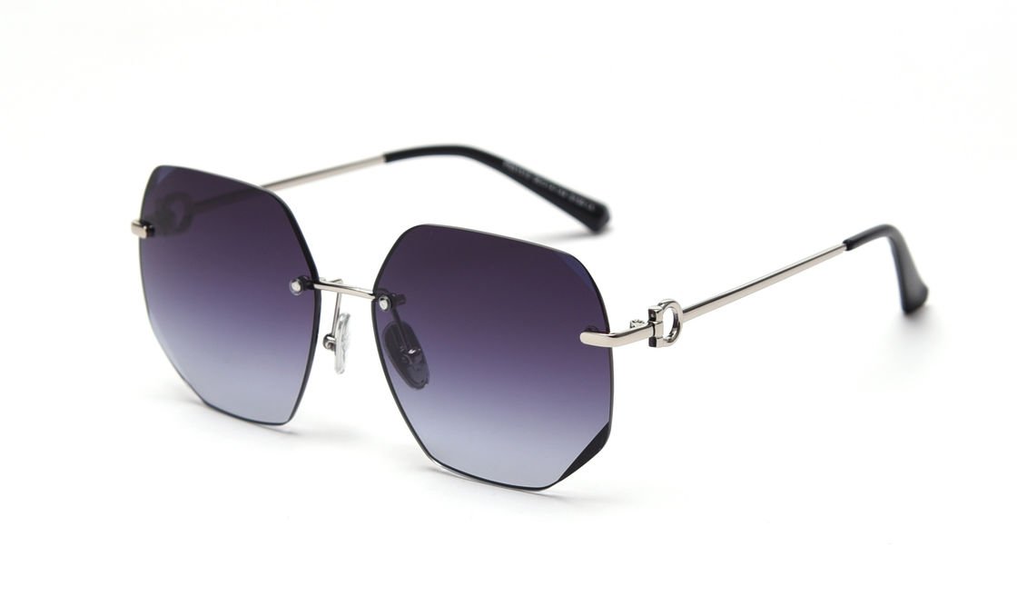 buy Frameless Sunglasses Gradient Sunglasses Women&#039;S Metal Frame Polarized Vintage online manufacturer