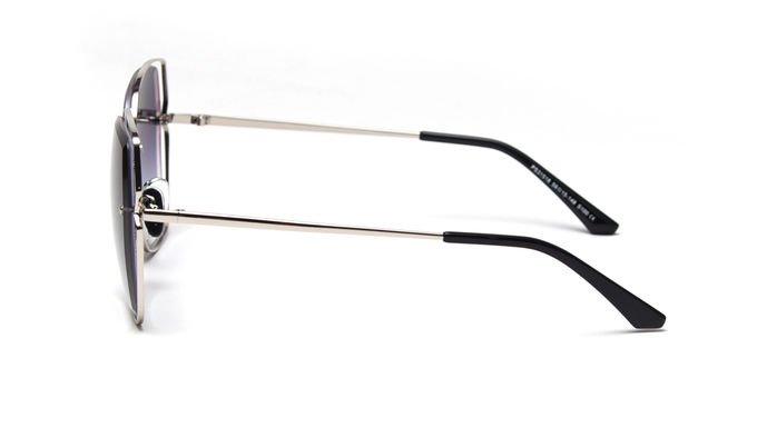 Adult Metal Frame Polarized Sunglasses Hollow Gradient Lens Rimless Designer 2
