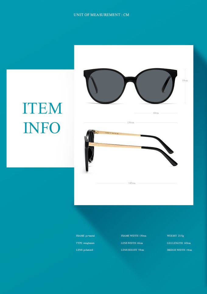 Unisex Metal UV400 Vintage Sun Shades Girls 150MM Retro Cateye Sunglasses Women 1