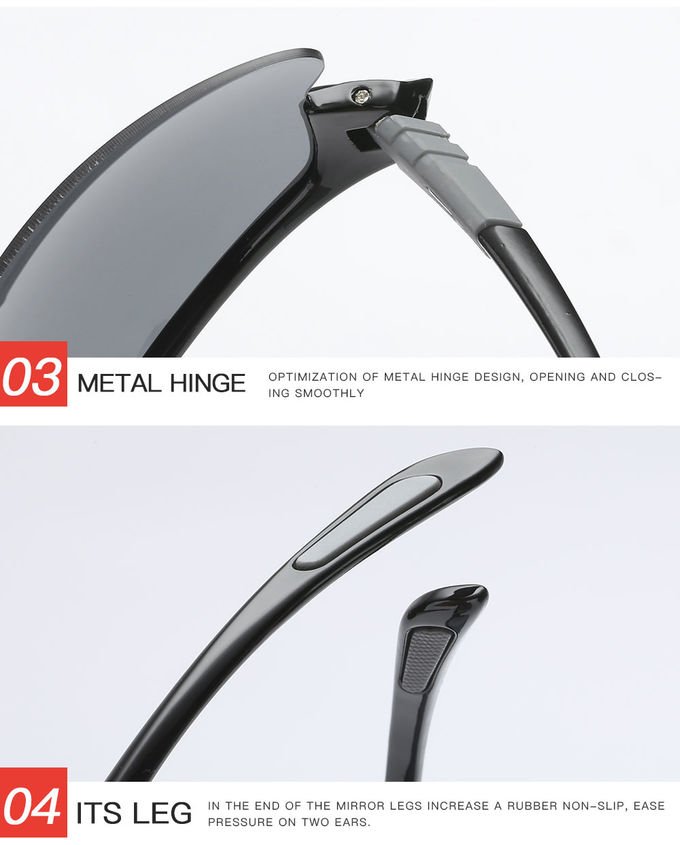 Cycling Running Sports Polarized Sunglasses Rectangle Half Rim Women Men 4