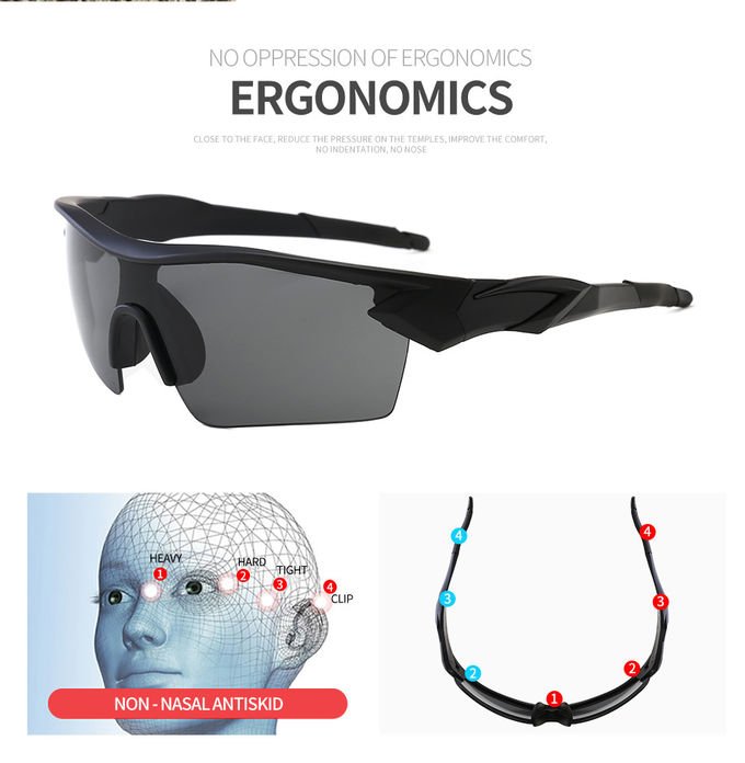 Designer Polarized Cycling Sports Sunglasses Outdoor Anti Sand Wind 2