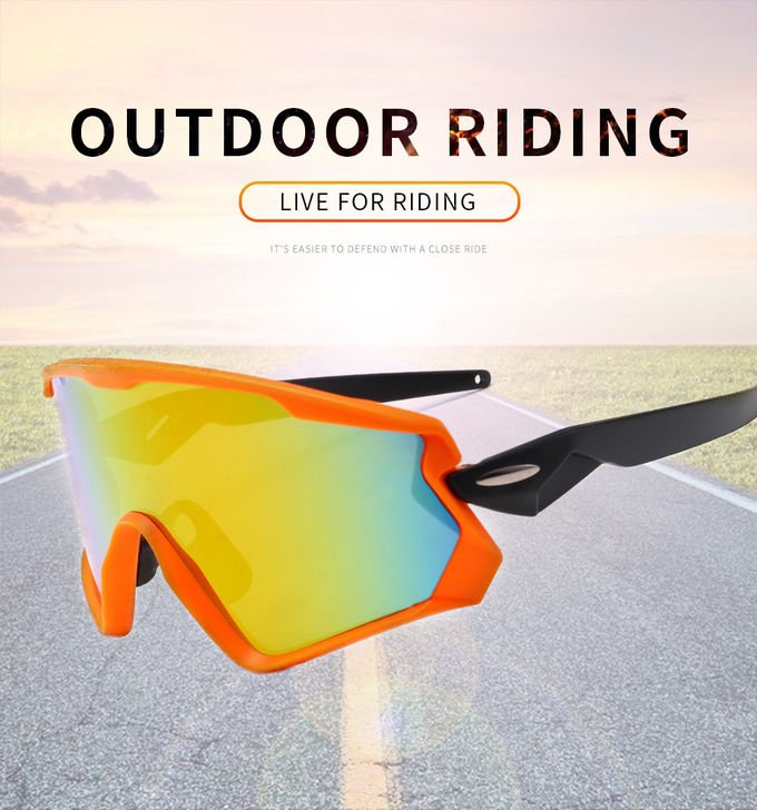 Windproof 145MM BSCI Full Frame Cycling Glasses Men Women TR90 Road Bike Glasses 0
