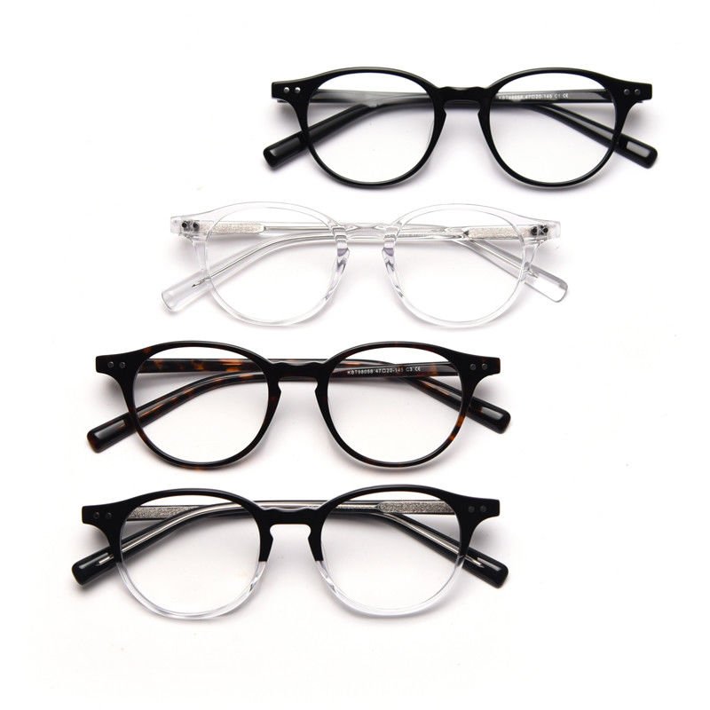 China Male Acetate Frame Glasses Black SGS Spectacle Fashionable Optical Glasses company