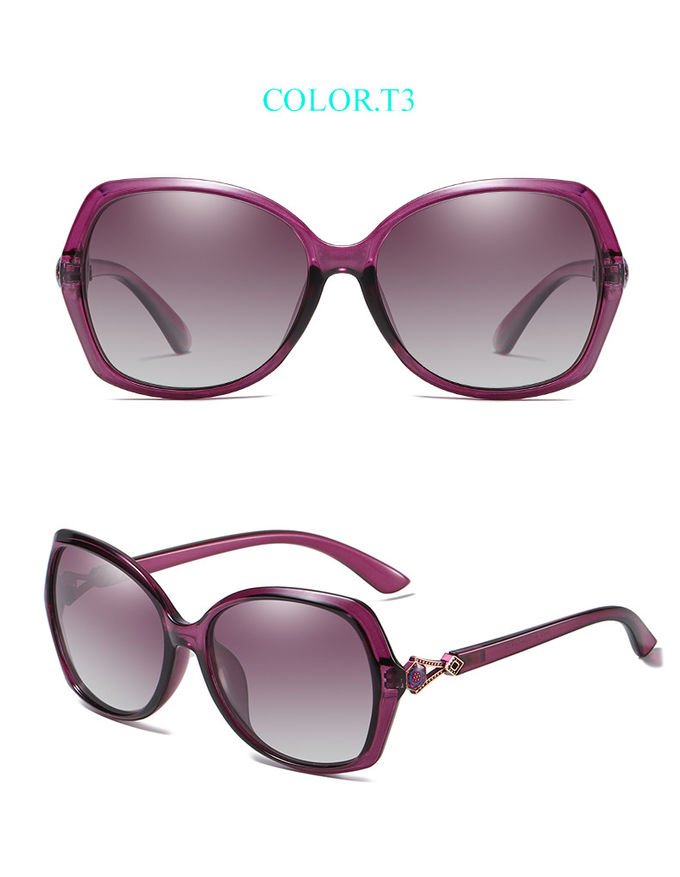 BSCI  Oversized Designer Polarized Fashion Sunglasses UV400 Resin Lens 6