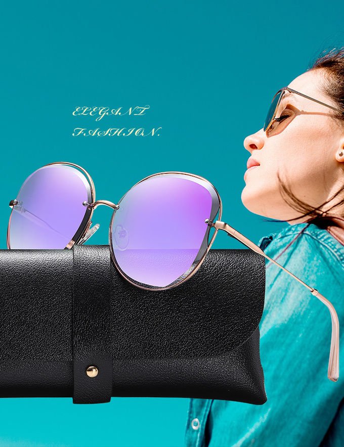 Luxury 146MM Cat Eye Square Sunglasses Authentic Italy BSCI Ladies Designer Sunglasses 0