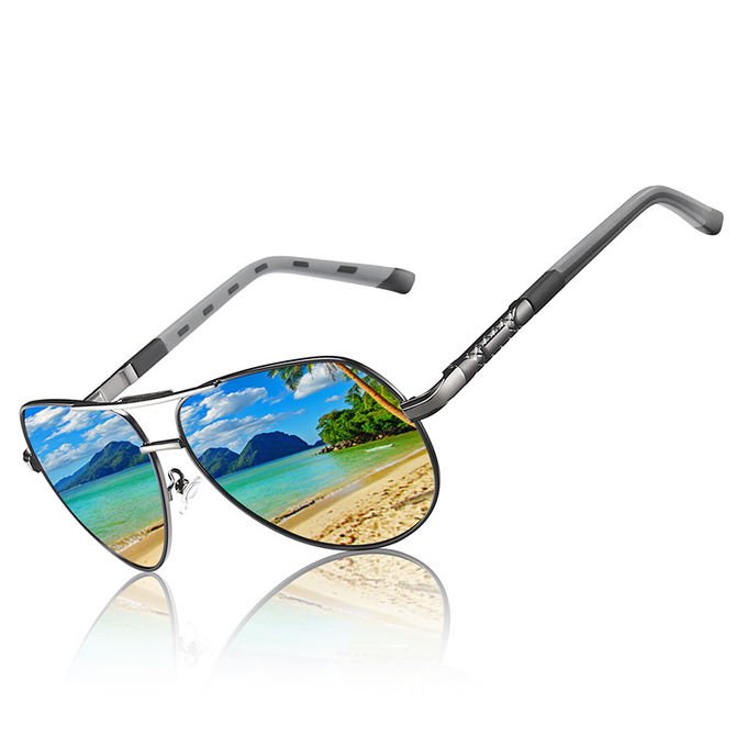 Stylish UV400 Polarized Sunglasses Black Square Unisex Vendors Trendy Mens 3