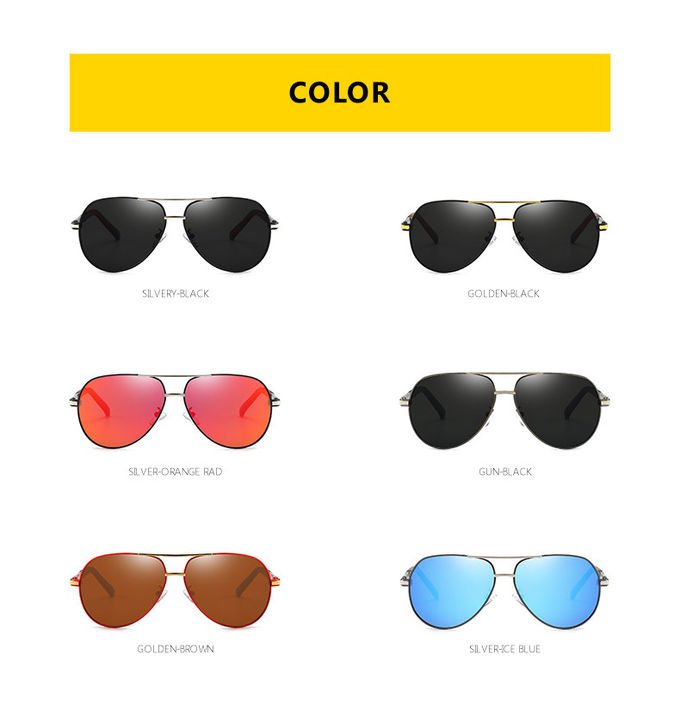 Stylish UV400 Polarized Sunglasses Black Square Unisex Vendors Trendy Mens 11