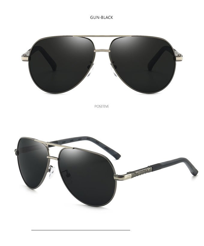Stylish UV400 Polarized Sunglasses Black Square Unisex Vendors Trendy Mens 7