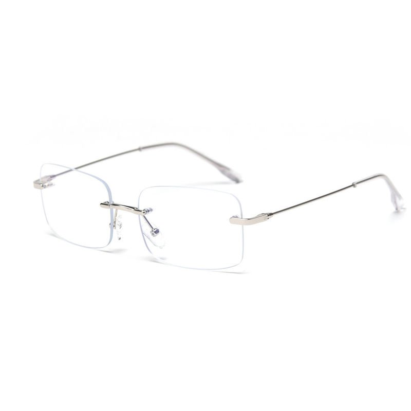 buy Frameless Rimless Plain Lens Glasses Spectacle Frame Eyeglasses BSCI online manufacturer