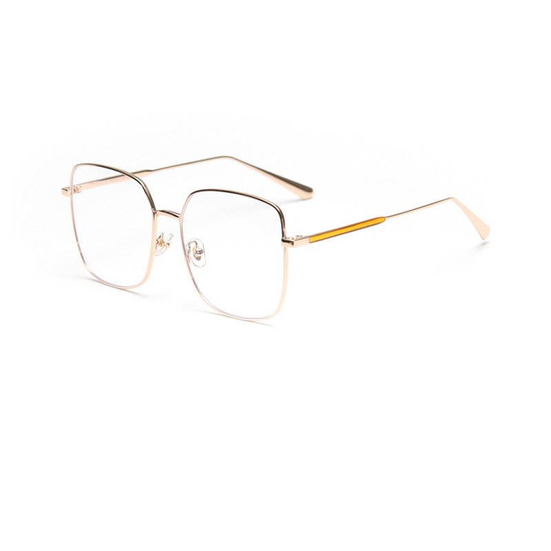 buy Oversized Full Frame Glasses Alloy Square Optical Spectacle Plain Lens 139MM online manufacturer