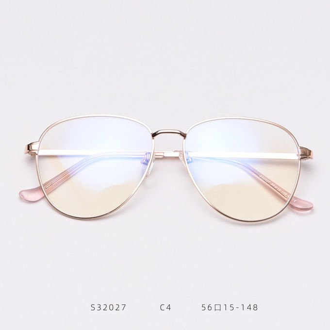 Oversized Rectangle Metal Anti Blue Ray Computer Glasses Outdoor Optical Frame 1
