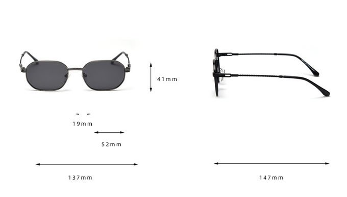 Frameless Girls Metal Frame Women Polarized Fashion Sunglasses 137MM 9
