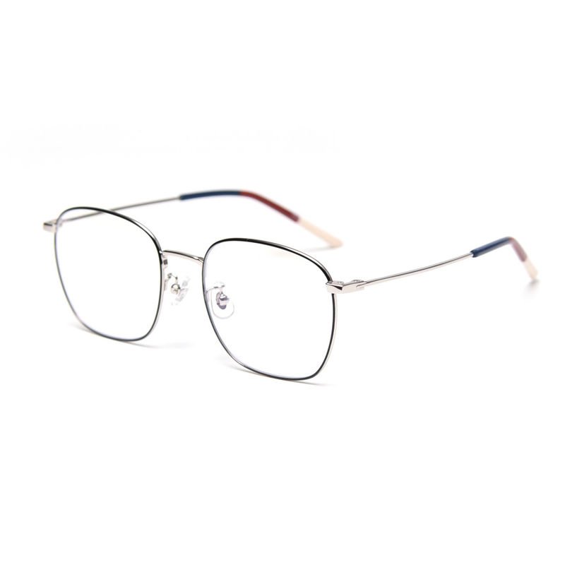 China Metal Frame Men Women Oversize Plain Lens Glasses Myopia Optical Eye Glasses company