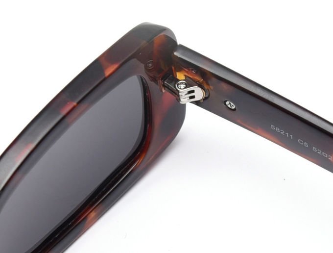 Colorful Lens Small 143MM Trendy Rectangle Frame Sunglasses BSCI TR90 9