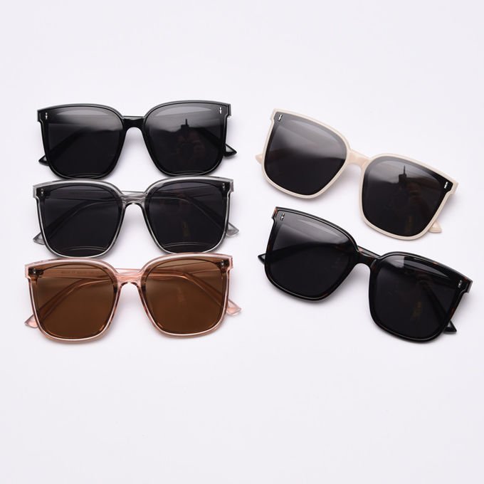 Ultralight TR Polarized UV Resistant Frida Square Rimmed Sunglasses 0