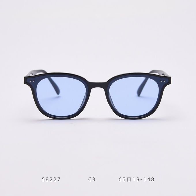 BSCI Round Frame Eyeglasses Colorful Ocean Lens Unisex Trendy Square Sunglasses 2