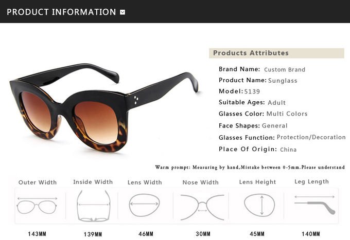 Butterfly Frame Sunglasses Fashionable Unisex Square Solaires 9