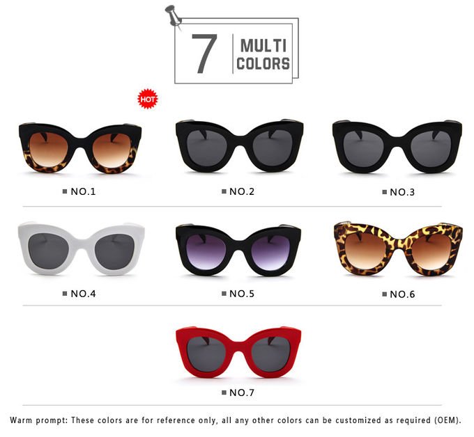 Butterfly Frame Sunglasses Fashionable Unisex Square Solaires 8