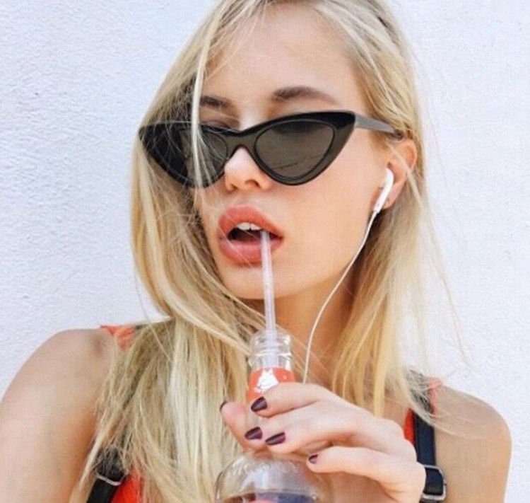 buy Butterfly Cat Eye Frame Glasses Trendy Street Style Hot Sale Sunglasses online manufacturer