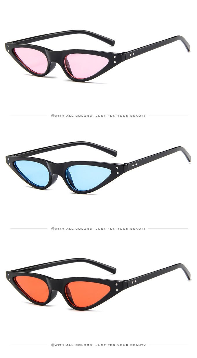 Retro Small Petals Drips Design Small Cat Eye Sunglasses Designer Sunnies Fun Glasses 3