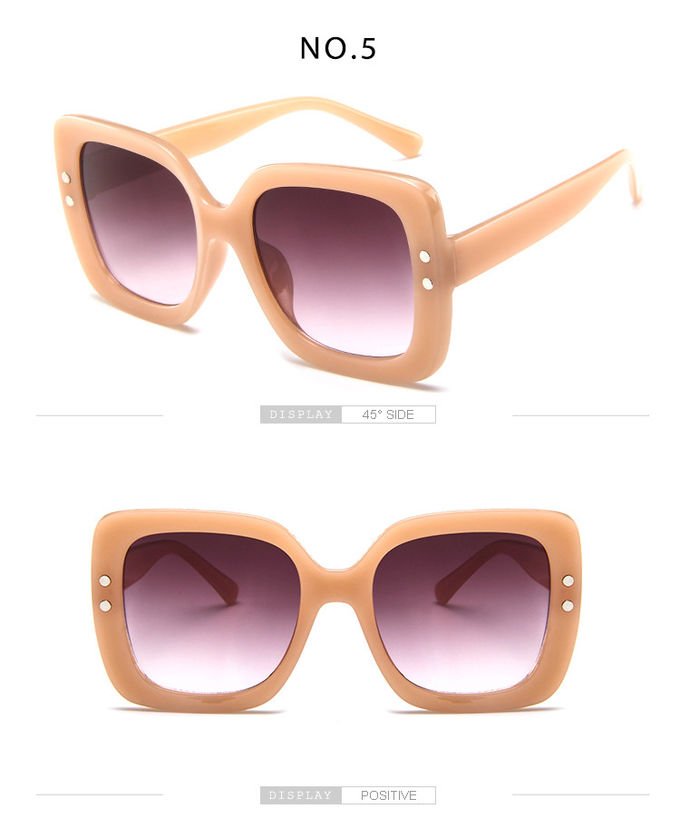 BSCI Oversized Cat Eye Plastic 145MM Gradient Lens Sunglasses 5