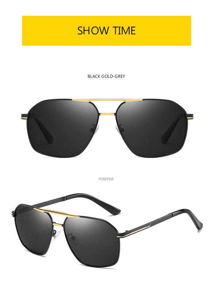 Men Polarized HD Drive Retro Pilot Sunglasses Anti Glare Goggles Ultralight Frame 6