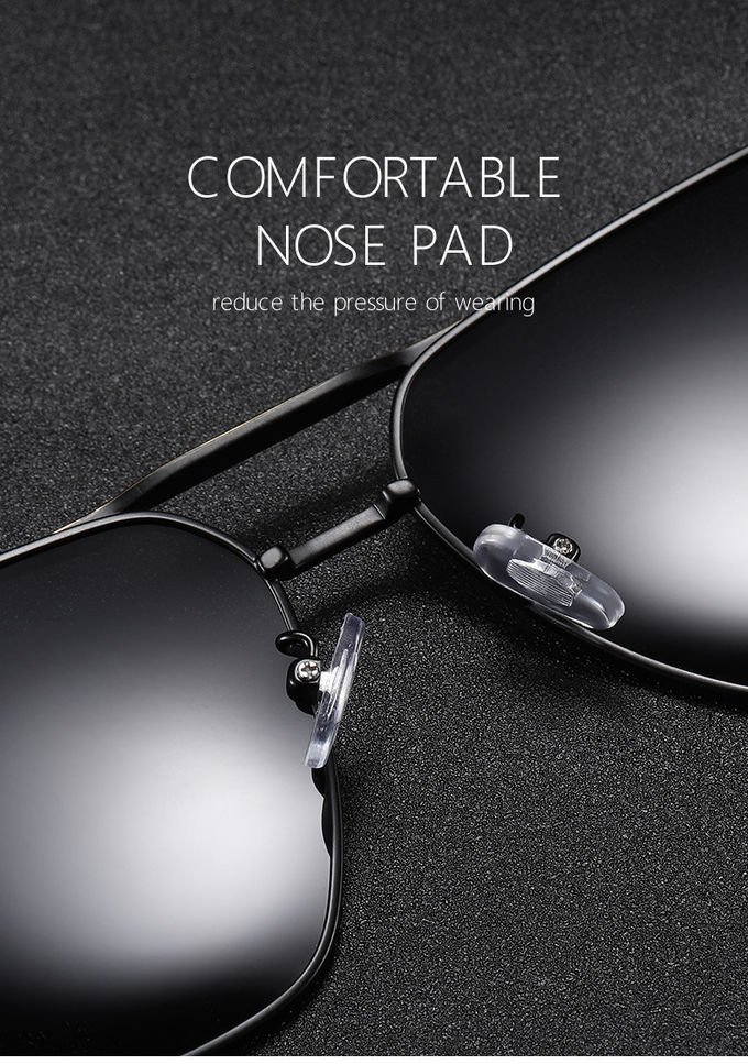 Men Polarized HD Drive Retro Pilot Sunglasses Anti Glare Goggles Ultralight Frame 2