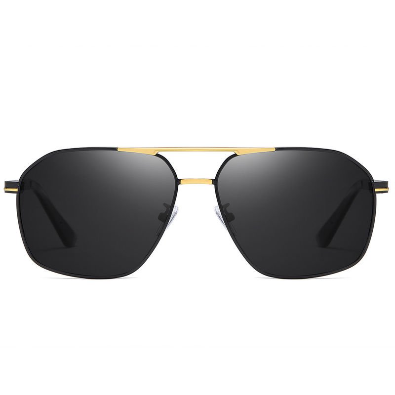 China Men Polarized HD Drive Retro Pilot Sunglasses Anti Glare Goggles Ultralight Frame company