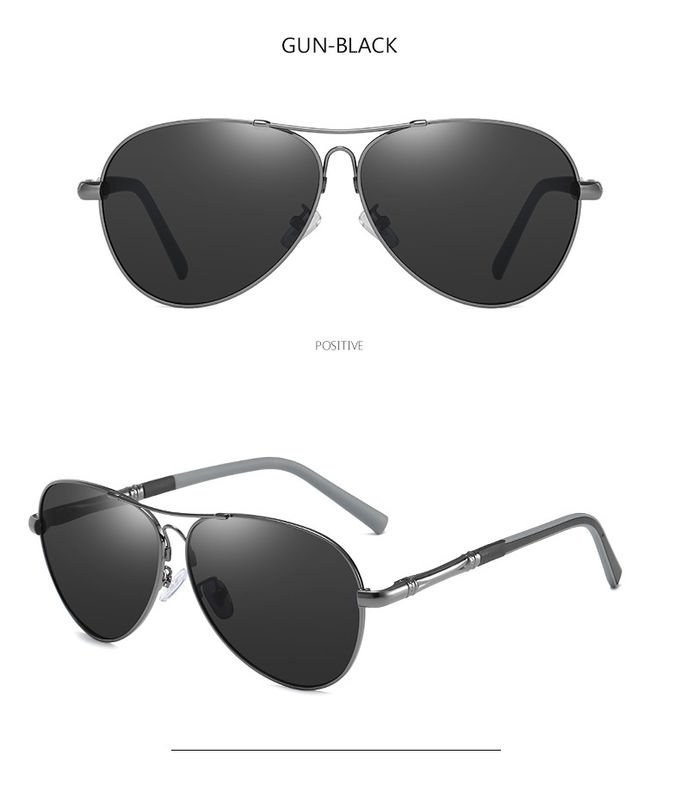 Memory Metal Frame Polarized Sunglasses Fashion Spring Leg Stylish 10