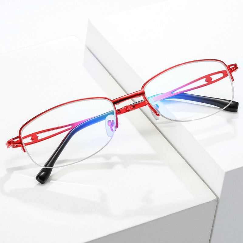 China Red Classic Fashion Reading Glasses BSCI Folding Reading Glasses Anti Blue company