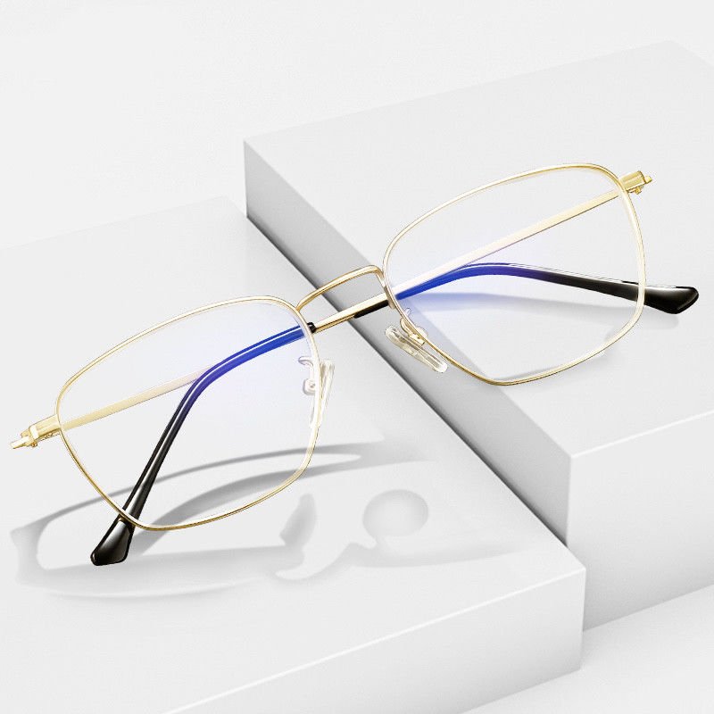 buy Metal Stainless Steel 140MM Men&#039;S Reading Eyeglasses BSCI Designer Reading Glasses With Pouch online manufacturer