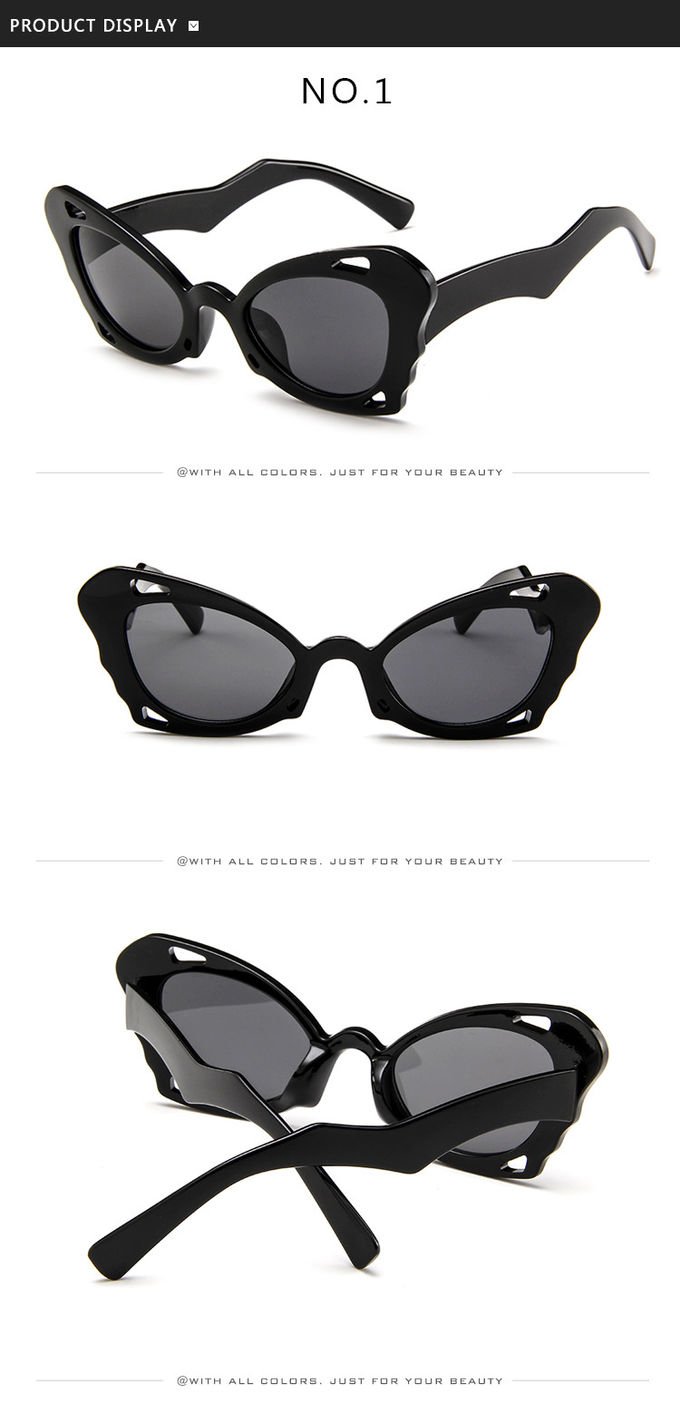 Cute Sexy Ladies Butterfly Shaped Sunglasses Female Promotion Sunglasses 6