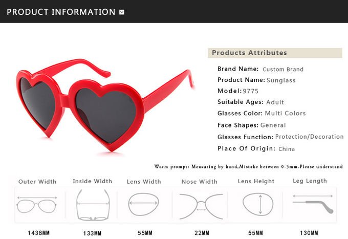 Women UV400 BSCI Love Heart Shaped Sunglasses Cat Eye Mod Vintage Style 0