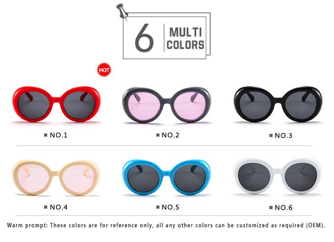Fashion 2020 BSCI 140MM Oval Shape Sunglasses Multi Color UV400 Promotion 9