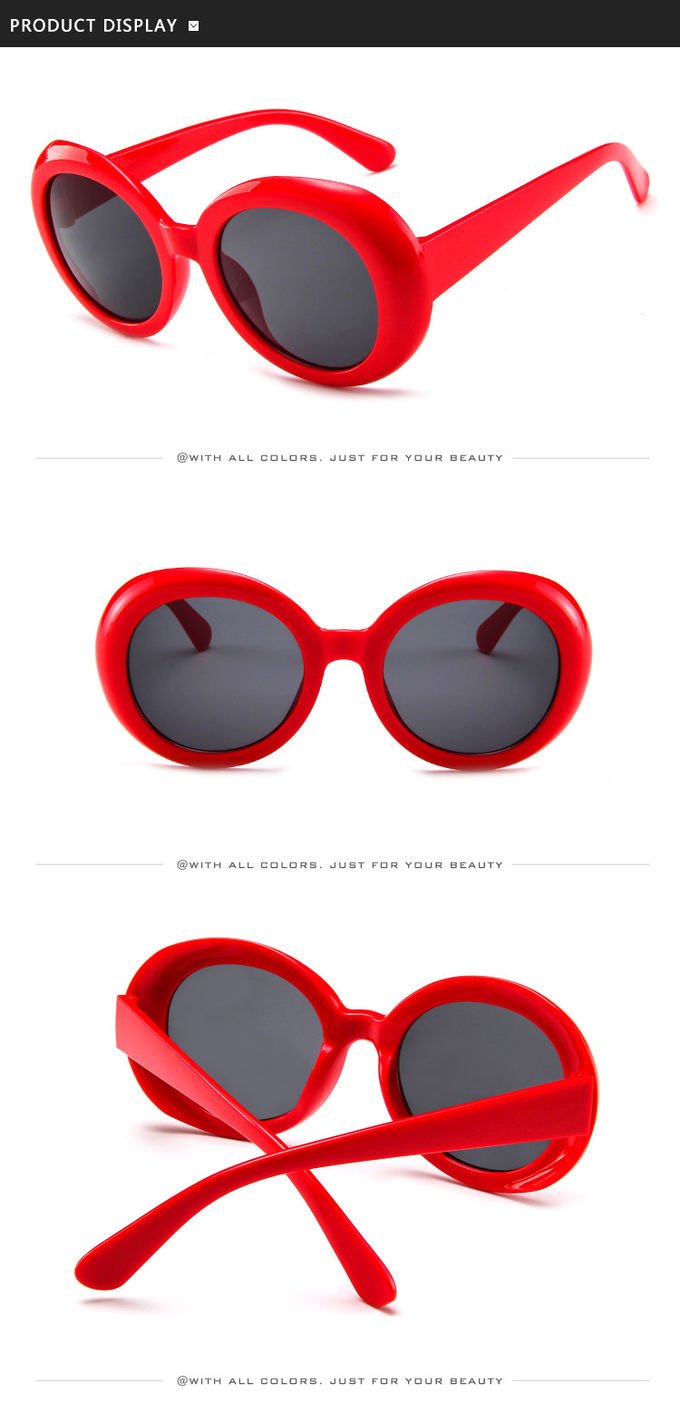Fashion 2020 BSCI 140MM Oval Shape Sunglasses Multi Color UV400 Promotion 7