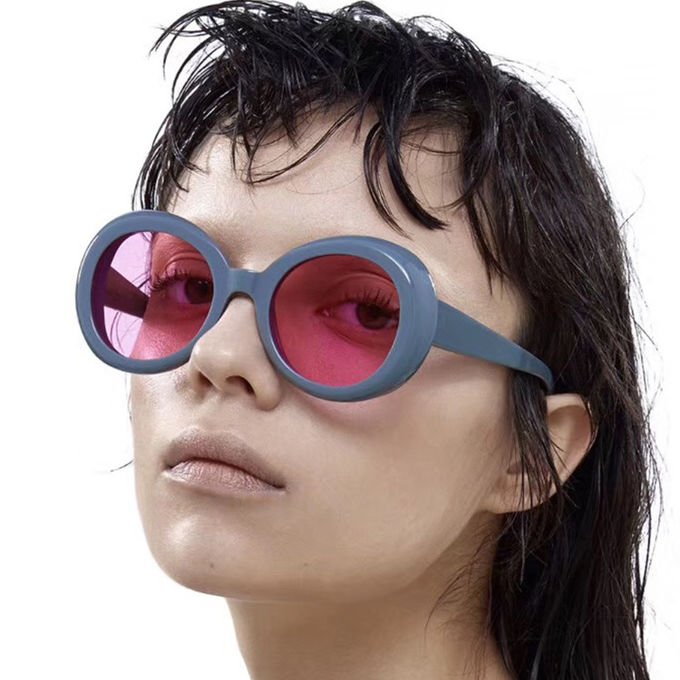 Fashion 2020 BSCI 140MM Oval Shape Sunglasses Multi Color UV400 Promotion 1
