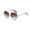 Rimless Women UV400 Metal Frame Polarized Sunglasses Oversized Gradient
