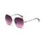 Rimless Women UV400 Metal Frame Polarized Sunglasses Oversized Gradient