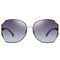 Four Leaf Clover Elegant Glass Lens Metal Frame Polarized Sunglasses Diamond Studded
