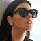 Butterfly Frame Sunglasses Fashionable Unisex Square Solaires