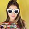 Butterfly Frame Sunglasses Fashionable Unisex Square Solaires